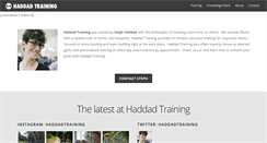 Desktop Screenshot of haddadtraining.com
